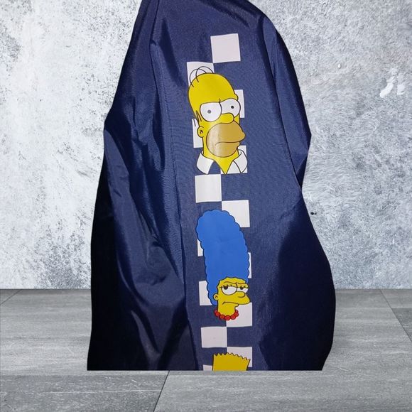 Vans X The Simpsons Edition Boys XL Navy Blue Bart Homer Springfield Marge